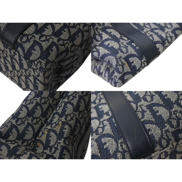 Christian Dior Handbag Bag Speedy Trotter Pattern Navy Blue - Picture 6 of 8